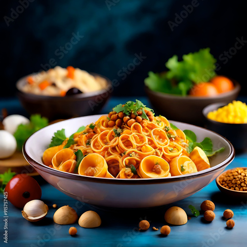 Delicious Food Photography background for banner wallp Generative AI photo