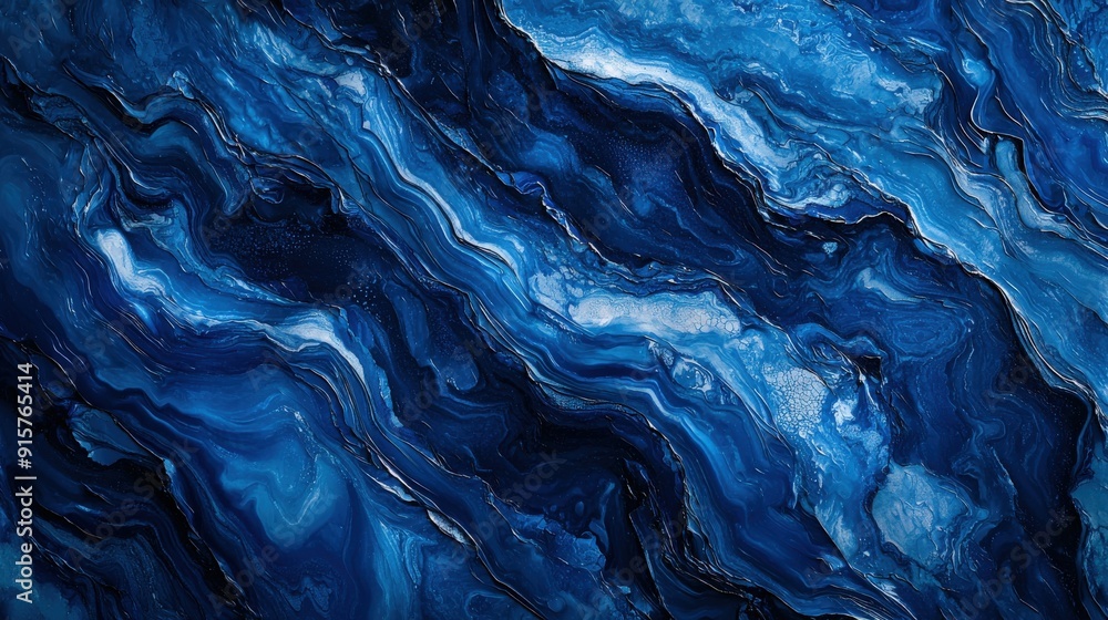 Abstract blue marble texture with flowing patterns and depth. Abstract blue marble texture with flowing patterns and depth.