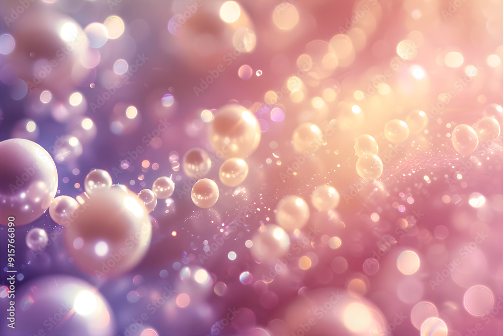Abstract pale pink pearls on pink fabric with soft transparent waves. Luxury background. Abstract pale pink pearls on pink fabric with soft transparent waves. Luxury background.