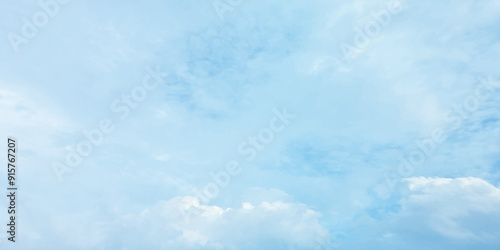 Cumulus clouds on blue sky soft storms winter love eye pace fresh clean weather natural beauty feathery white Landscape across vast White clouds Full frame of big puffy Fluffy clouds Serene blu