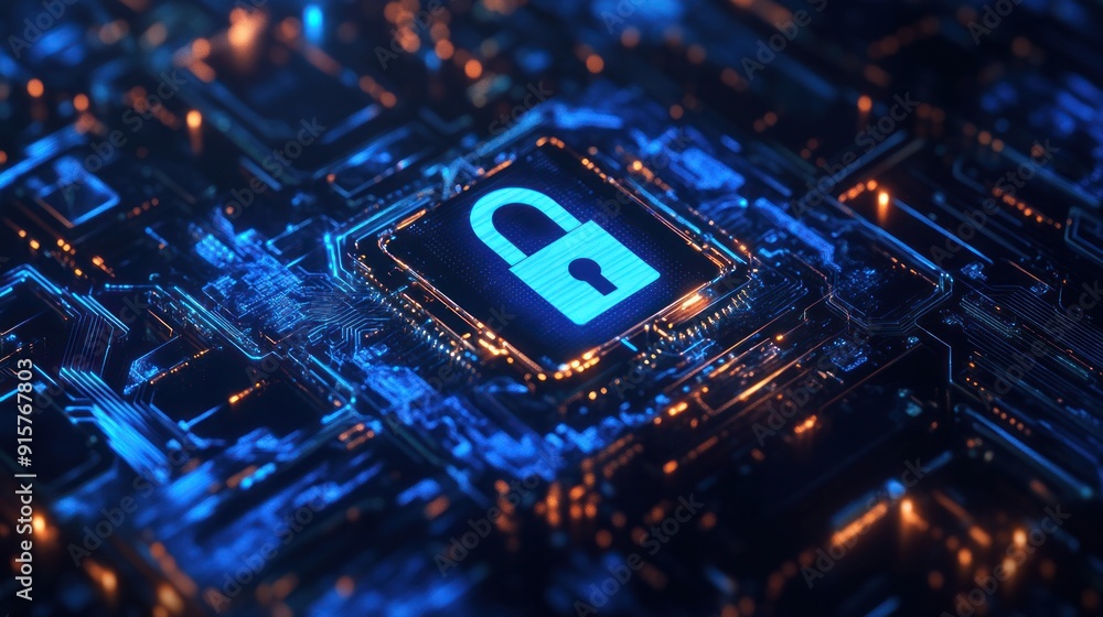 Digital Lock on Circuit Board