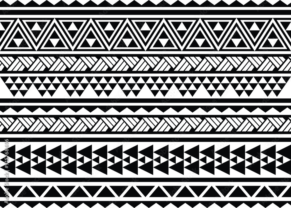 Polynesian pattern tribal tattoo border. Tribal tattoo geometric fore arm samoan band.Tattoo eps forearm samoan bracelet. Fabric seamless isolated hawaiian pattern on white background. Polynesian pattern tribal tattoo border. Tribal tattoo geometric fore arm samoan band.Tattoo eps forearm samoan bracelet. Fabric seamless isolated hawaiian pattern on white background.