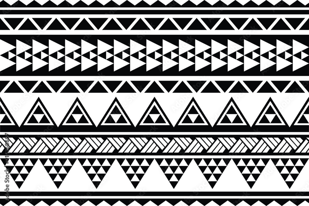 Polynesian pattern tribal tattoo border. Tribal tattoo geometric fore arm samoan band.Tattoo eps forearm samoan sleeve bracelet.Fabric seamless isolated hawaiian pattern on white background. Polynesian pattern tribal tattoo border. Tribal tattoo geometric fore arm samoan band.Tattoo eps forearm samoan sleeve bracelet.Fabric seamless isolated hawaiian pattern on white background.