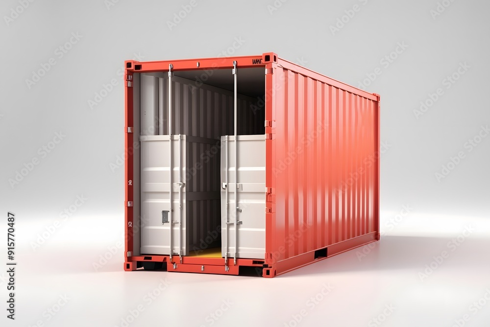 Cargo container isolated on white background , Digital 3d illustration
Cargo container isolated on white background , Digital 3d illustration