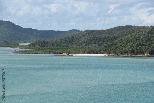 Sailing around the picture perfect Whitsunday Islands in Queensland, Australia