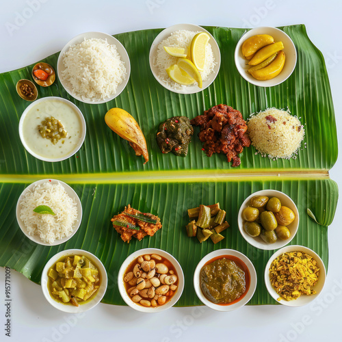 south indian foods for onam festival. photo