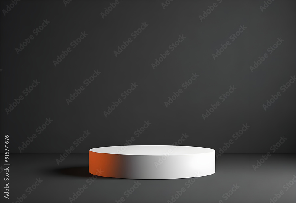 Obraz premium Circle ring flame Fire display product podium background
