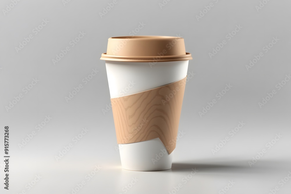 3D render. Cup of coffee with coffee beans isolated on white background.
3D render. Cup of coffee with coffee beans isolated on white background.