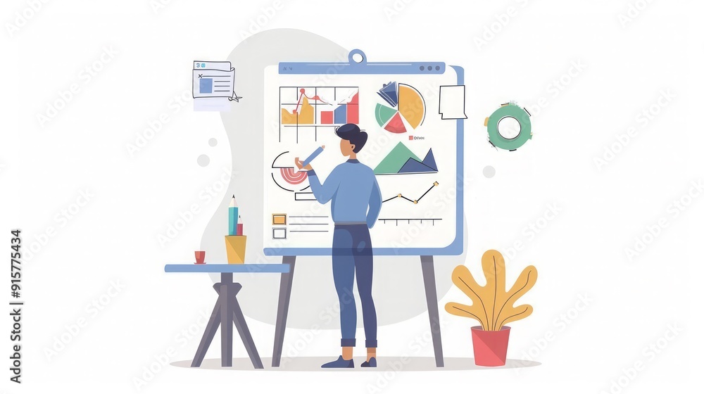Business Meeting Presentation with Charts and Graphs Business Meeting Presentation with Charts and Graphs