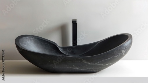 Modern Black Stone Sink photo