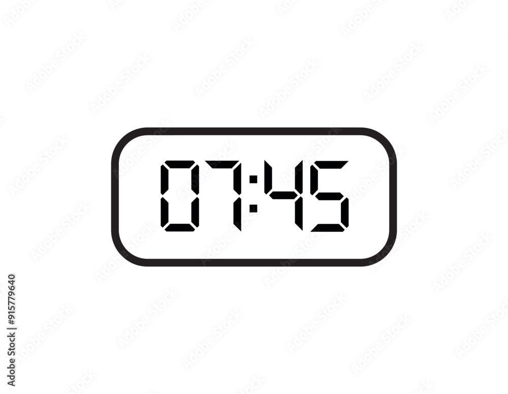 digital clock icon digital clock icon