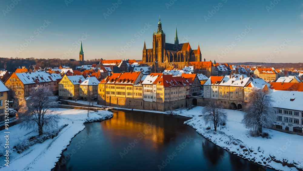 Obraz premium Amazing Quedlinburg Germany in winter
