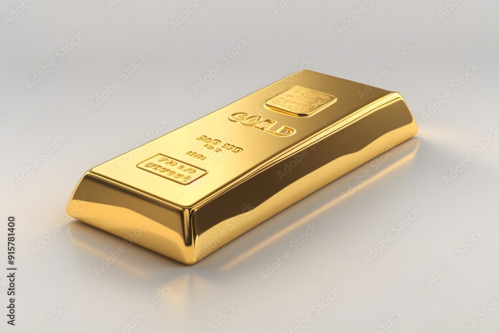 Close up Stacks of pure gold bar isolated on white background. Represent business and finance concept idea Close up Stacks of pure gold bar isolated on white background. Represent business and finance concept idea