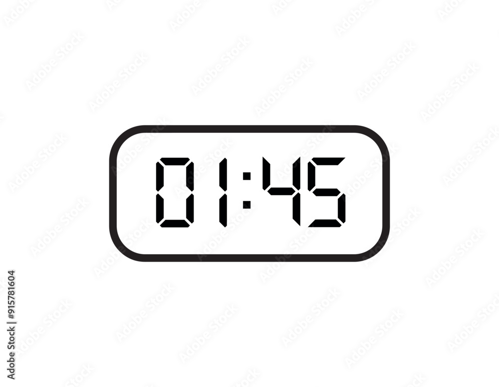 digital clock icon digital clock icon