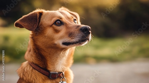 A Portrait of a Curious Dog