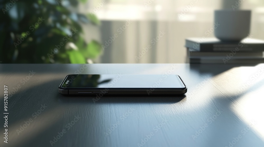 Smartphone on a Table Smartphone on a Table