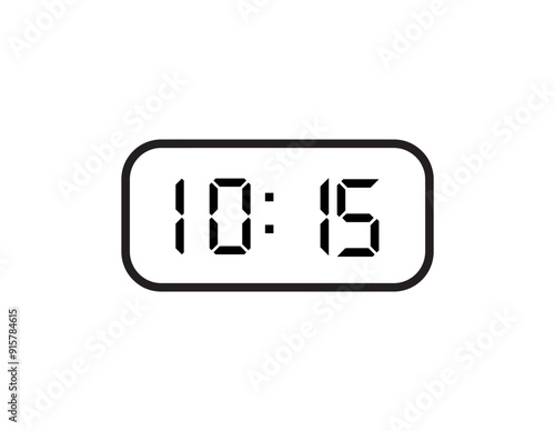 digital clock icon 