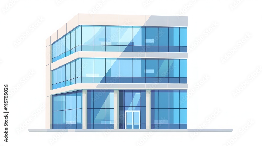 Modern Glass Office Building Architecture Modern Glass Office Building Architecture