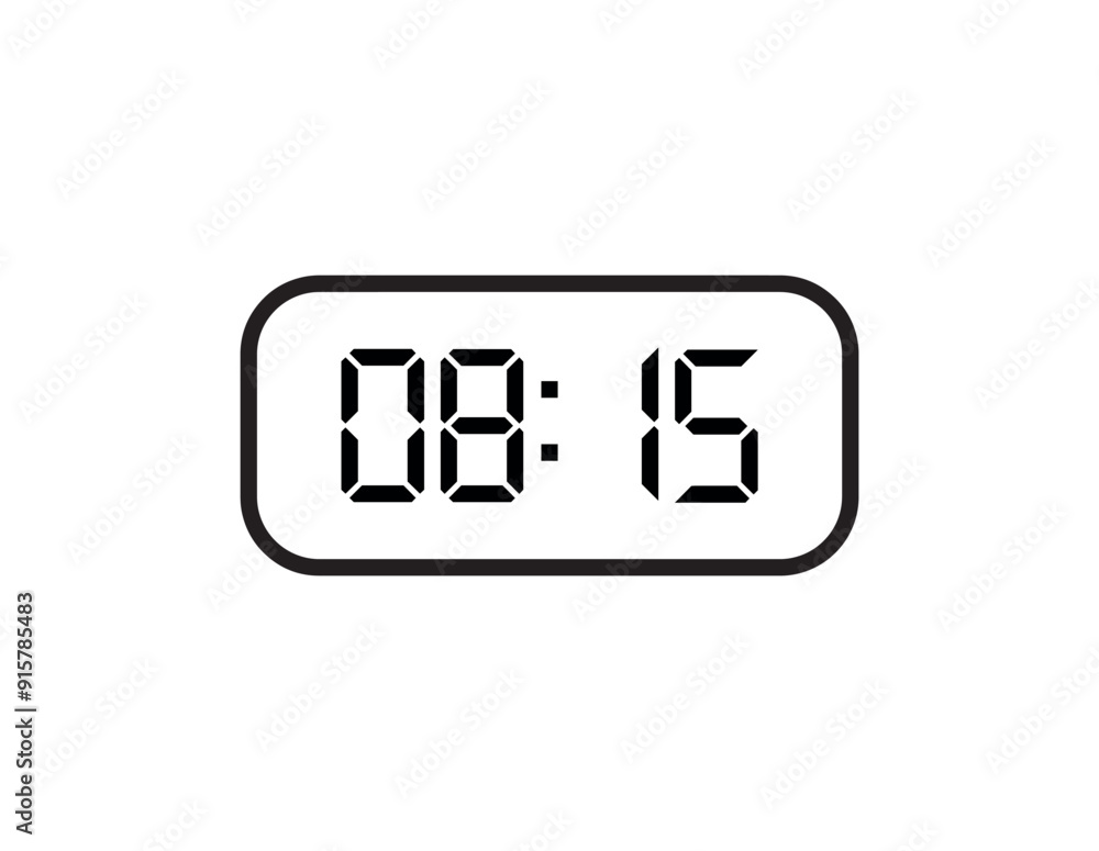 digital clock icon digital clock icon