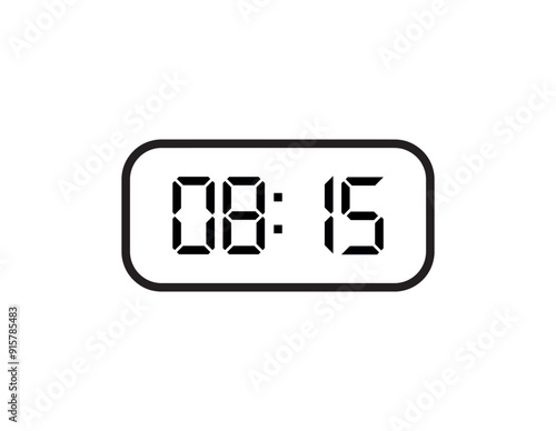 digital clock icon 