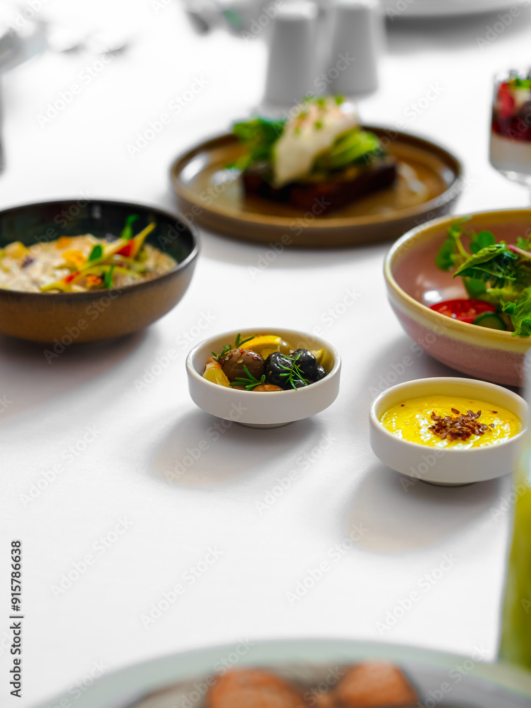 A vibrant and nutritious plate featuring an assortment of fresh vegetables, lean proteins A vibrant and nutritious plate featuring an assortment of fresh vegetables, lean proteins