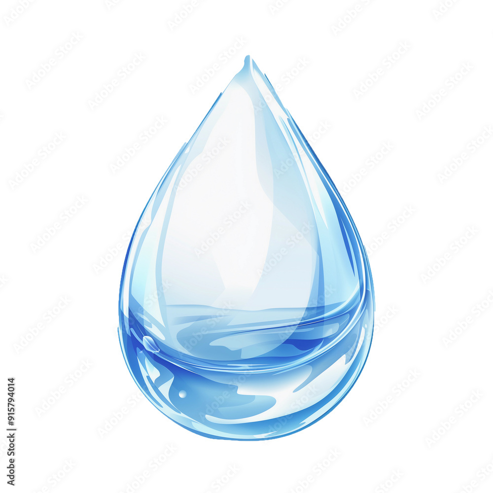 A clear drop of water A clear drop of water
