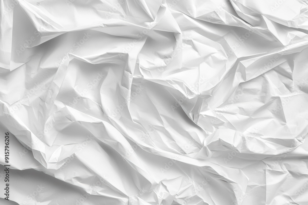 Obraz premium Creased White Paper Texture Background