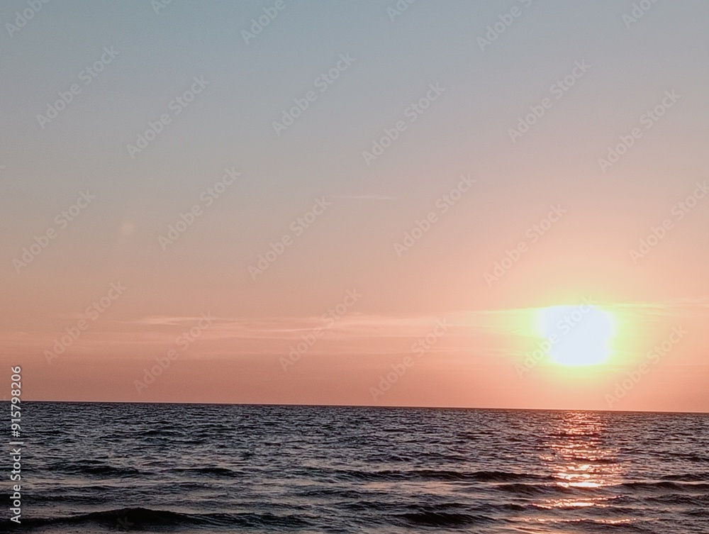 sunset over the sea sunset over the sea