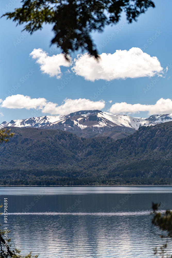 Traful Lake in Traful Village in Argentina mountains Patagonia as a part of siete lagos route Traful Lake in Traful Village in Argentina mountains Patagonia as a part of siete lagos route