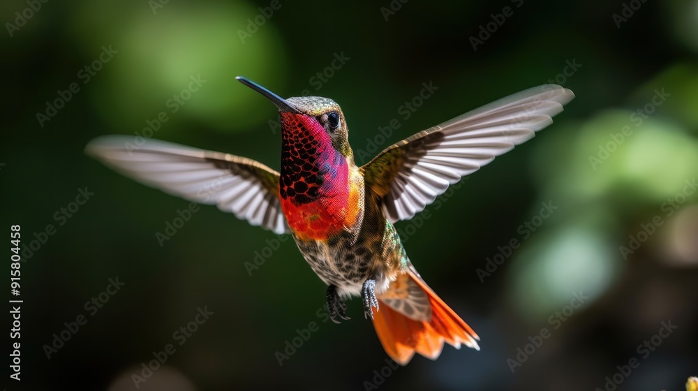 Fototapeta premium Hummingbird in Flight