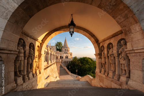 View on the Old Fisherman Bastion in Budapest