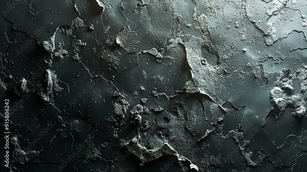 Rough Abstract Dark Concrete Wall Background for Space Design