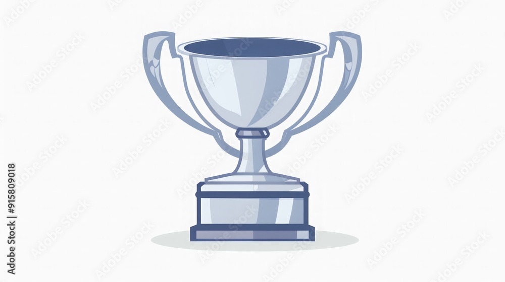 Silver Trophy Icon - Award for Victory Silver Trophy Icon - Award for Victory