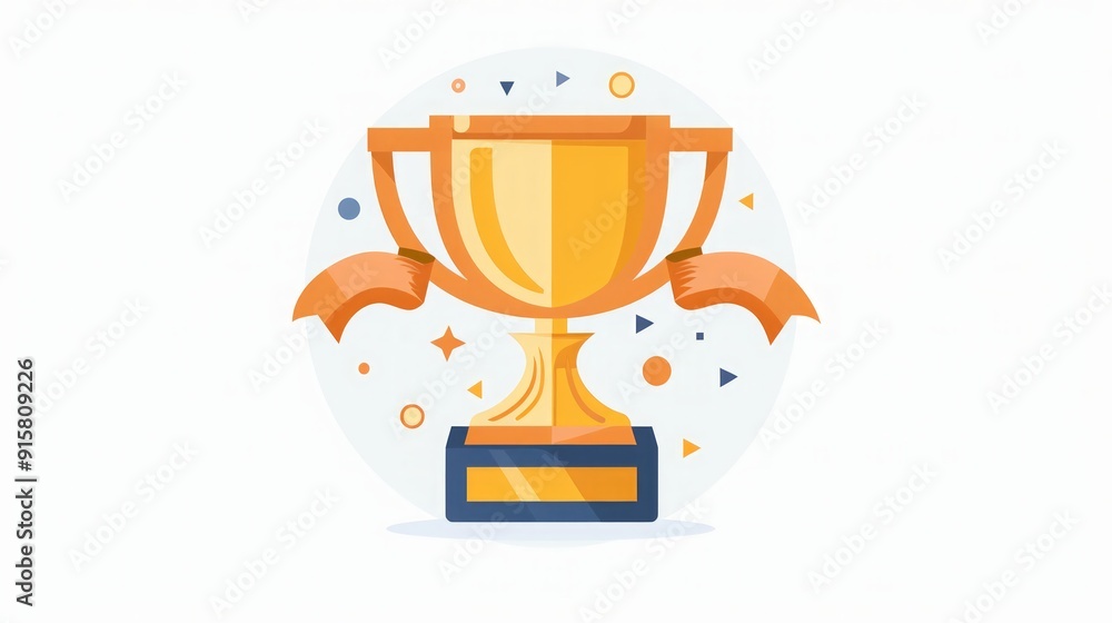 Golden Trophy: Symbol of Victory and Achievement Golden Trophy: Symbol of Victory and Achievement