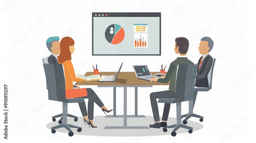 Business Meeting: Teamwork and Data Analysis Business Meeting: Teamwork and Data Analysis