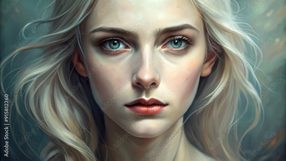 A Woman's Gaze Digital Painting of Blonde Woman with Blue Eyes - Digital Art, Portrait, Woman, Blonde Hair, Blue Eyes, Realistic Painting, Fantasy Art A Woman's Gaze Digital Painting of Blonde Woman with Blue Eyes - Digital Art, Portrait, Woman, Blonde Hair, Blue Eyes, Realistic Painting, Fantasy Art