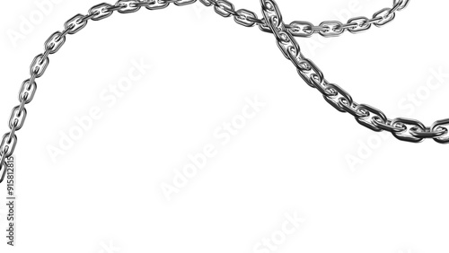 Wallpaper Mural 3d metal chain rendre with transparent background saved as PNG .
 Torontodigital.ca