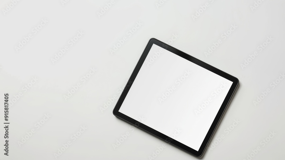 Blank Tablet Screen Mockup: Modern Technology Design Blank Tablet Screen Mockup: Modern Technology Design