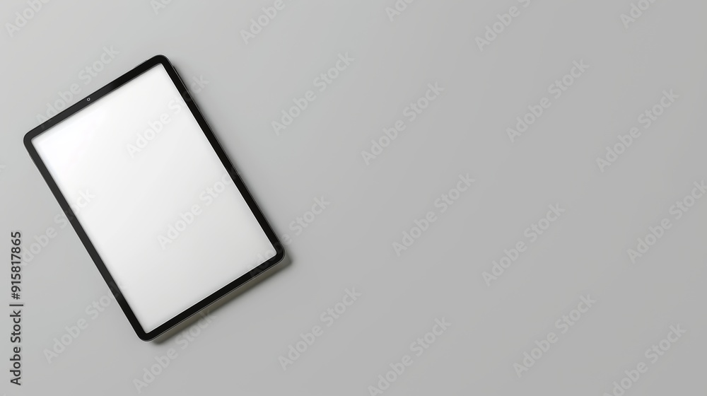Modern Tablet Mockup on a White Background Modern Tablet Mockup on a White Background