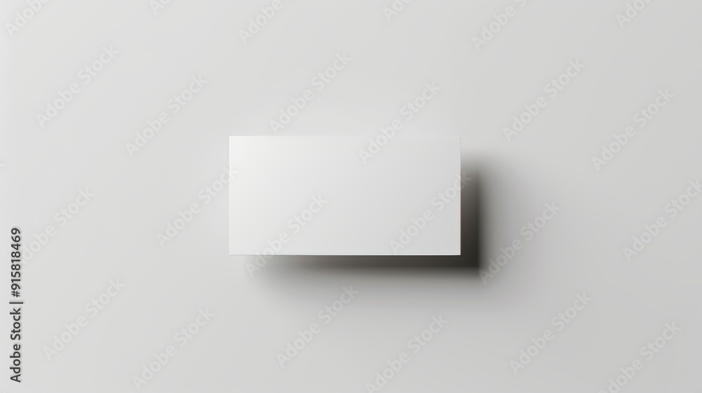 Blank Business Card Mockup: Minimalist Design Template Blank Business Card Mockup: Minimalist Design Template
