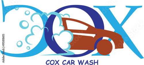 Car wash logo design illustration