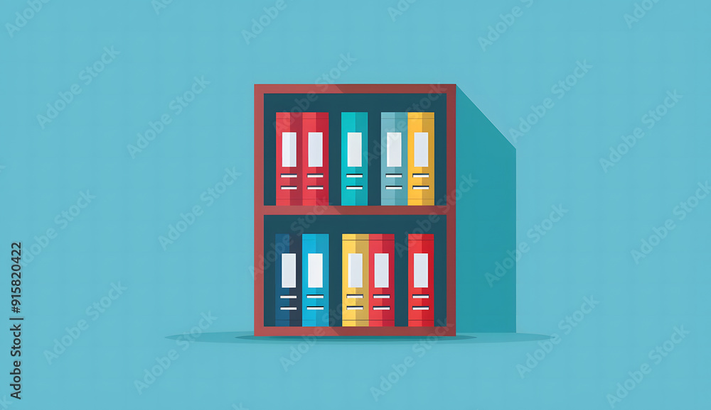 Efficient Document Organization, Illustrate the concept of efficient document management with an image featuring neatly arranged files and folders, design Efficient Document Organization, Illustrate the concept of efficient document management with an image featuring neatly arranged files and folders, design