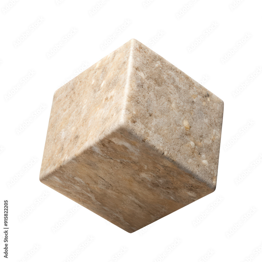 Natural stone cube with light earthy tones and a smooth finish. Suitable for architectural design, construction materials. Isolated on transparent background, png. Natural stone cube with light earthy tones and a smooth finish. Suitable for architectural design, construction materials. Isolated on transparent background, png.