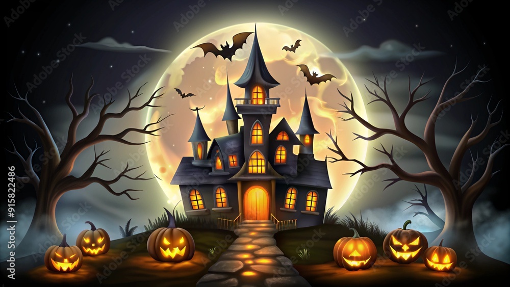 Halloween Celebration Background Design illustration Halloween Celebration Background Design illustration