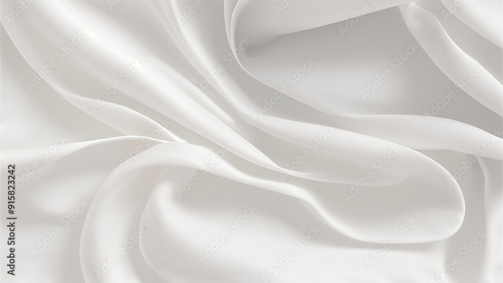 Obraz premium a white silk fabric