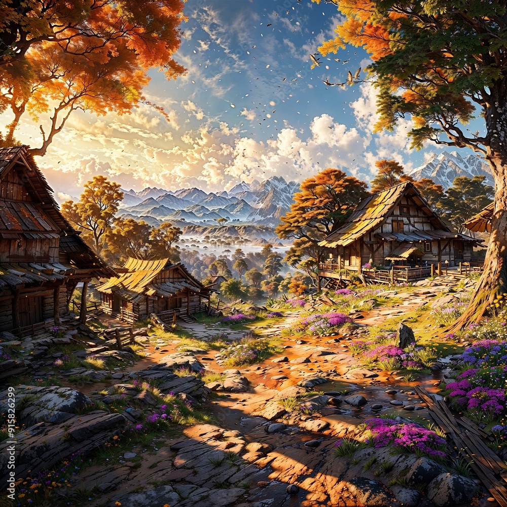 Obraz premium Autumn in the forest