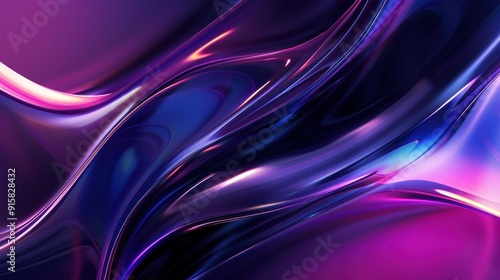 Abstract Purple and Blue Swirls