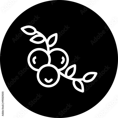 Juniper Vector Line White Circle Black