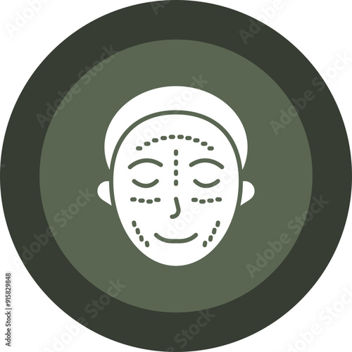 Plastic Surgery Glyph Circle Icon
