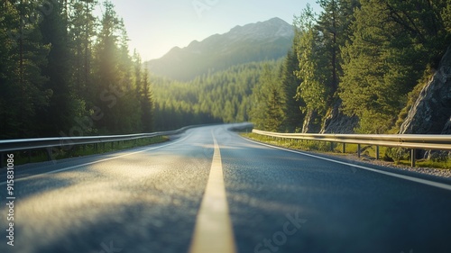 car road landscape mountain photo